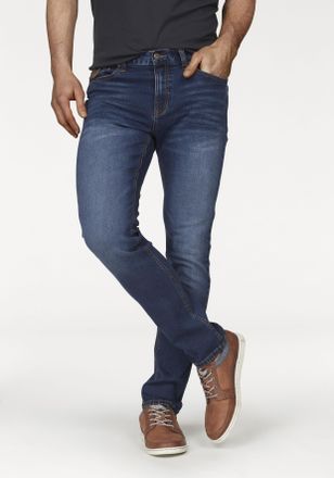 Bruno Banani Straight-Jeans BRUNO BANANI Hutch, Herren, Gr. 28, L&auml;nge 30, blau, Denim/Jeans, Obermaterial: 98% Baumwolle, 2% Elasthan, unifarben, normal lang, Jean