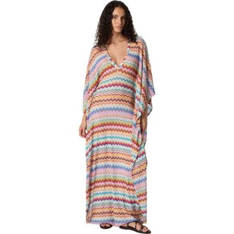 Missoni Long Caftan Cover-up With Micro Pixel-effect Zigzag Pattern in Multicoloured at Nordstrom, Size Medium