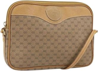 Gucci Pre-owned Plastic Cross Body Bag - Dames - Vintage Schoudertas - Beige - ONE Size - Vintage