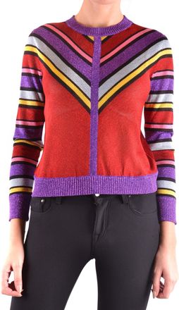 Alberta Ferretti Gestreepte Breiden Glittersweater