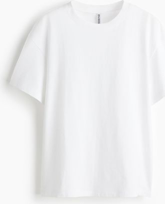 H&M T-Shirt in Loose Fit - White