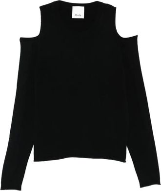 Allude Top con dettaglio cut-out - Nero