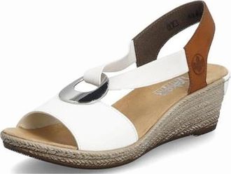 Rieker Womens Rieker Womens 624H6 81 white combi - Size: 5