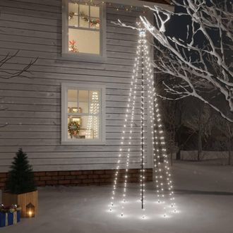 vidaXL &Aacute;rbol De Navidad Con Pincho 310 Led Blanco Fr&iacute;o 300 Cm Vidaxl