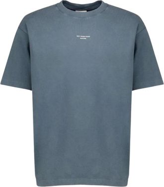 Dr&ocirc;le de Monsieur Klassiek Slogan T-Shirt - Heren - Tops - Grijs - Maat: M Katoen