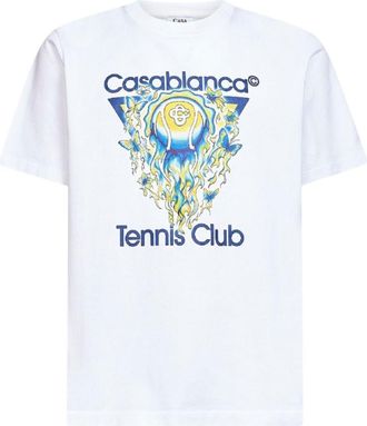 Casablanca White Logo T-shirt