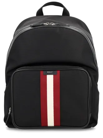 Bally Mens Backpack Code Black Recycled Nylon Backpacks