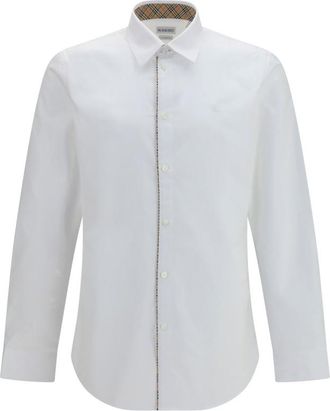 Burberry White Regular Logo Shirt