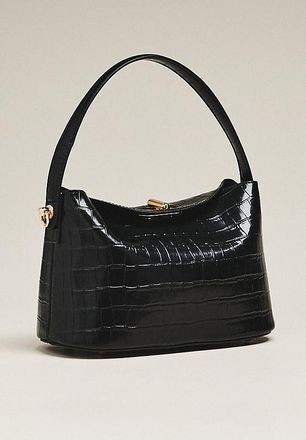 Melie Bianco Lana Croc Crossbody Bag