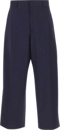 Laneus Rechte broek - Heren - Straight fit broeken - Blauw - XS - Wol - Broeken