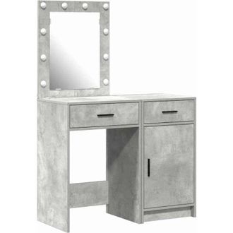 vidaXL Mesa De Tocador Con Caj&oacute;n 2 Pcs Gris 50 X 41 X 135 Cm Vidaxl
