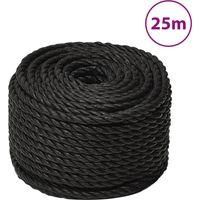 OEM Cuerda De Trabajo Negra, 14 Mm, 25 M, Polipropileno - Crezuo