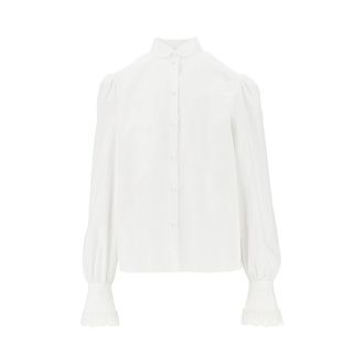 Valentino Poplin shirt with tulle trimmings Woman 40