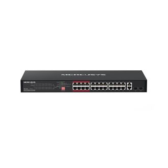 No Brand Mercusys Ms126cp Switch Gigabit Ethernet (10/100/1000) Energ&iacute;a Sobre Ethernet (poe) 1u Negro