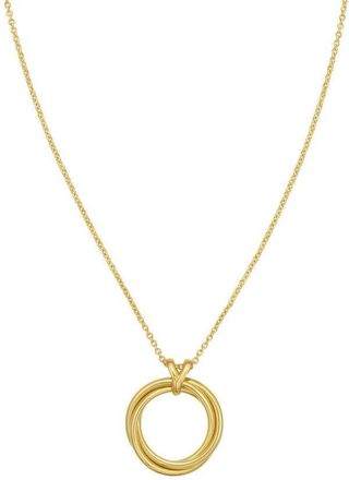 Tresorra 14K Yellow Gold Interlocking Medium Trinity Necklace