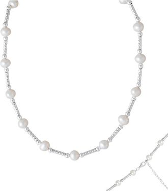 Splendid Pearls Silver 7-8Mmmm Pearl Necklace