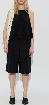 Ami Loose-fit Top, Womens, Black