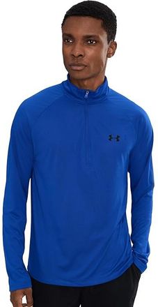 Under Armour UA Tech 1/2 Zip Mens Clothing Royal/Black 1 : XL, Polyester