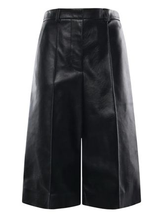 Stella McCartney wide-leg shorts - women - Polyester - 38 - Black