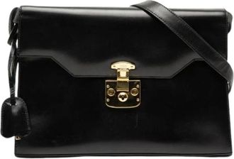 Gucci Pre-owned Cross Body Bags, female, Black, Size: ONE SIZE Pre-owned Vintage Crossbody Bag
