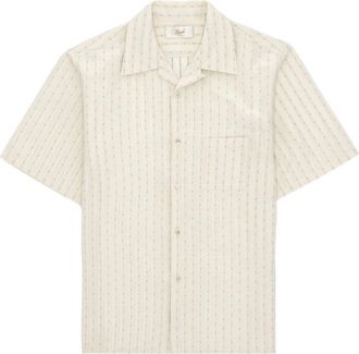 Fortela Prequel Short Sleeve Cotton Shirt in Blue at Nordstrom, Size 44 Eu