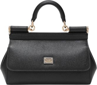 Dolce & Gabbana Kleine Sicily Handtas - Dames - Handtassen - Zwart - ONE Size - Leer - Tassen