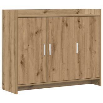 vidaXL Aparador Roble Artisan 98,5 X 33 X 80 Cm Madera De Ingenier&iacute;a Vidaxl