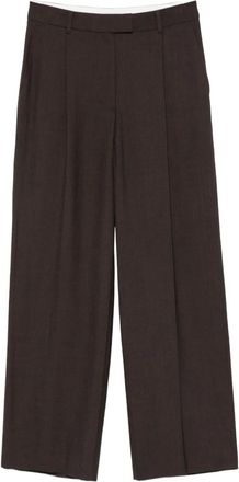 Low Classic pleated-front trousers - Brown