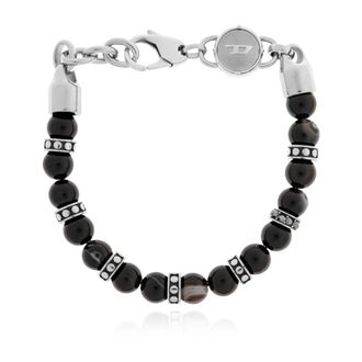 Diesel Bracelets, male, Black, Size: ONE SIZE Beaded Bracelet