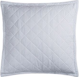 Matouk Matteo Quilted Euro Sham in Sea at Nordstrom