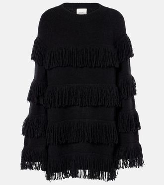 Lisa Yang Agneta fringed cashmere-blend sweater