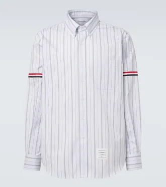 Thom Browne Camisa de algod&oacute;n a rayas
