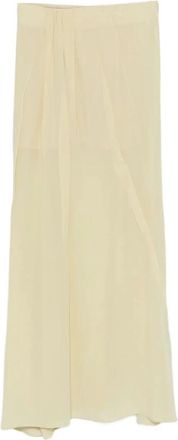 Alysi Rokken, Dames, Geel, M, Mano Sale Zijde Lange Rok