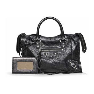 Balenciaga Le City Bag Small - Dames - Tassen - Zwart - Maat: ONE Size Katoen
