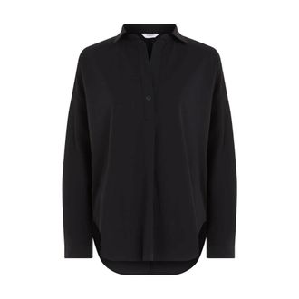 Penn & Ink Blouse met Lange Mouwen - Dames - Blouses & Shirts - Zwart - Maat: XS Polyamide