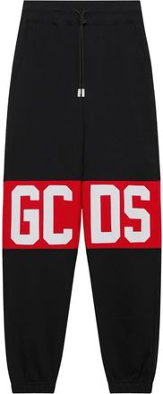 GCDS Band Logo Trainingsbroeken - Heren - Sweatpants - Zwart - M - Katoen - Broeken