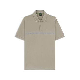 BOSS Paddy polo shirt with engineered stripe