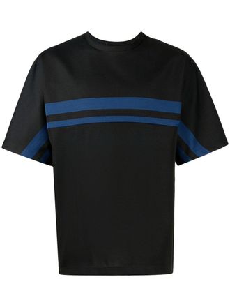 3.1 Phillip Lim T-shirt girocollo a righe - Nero