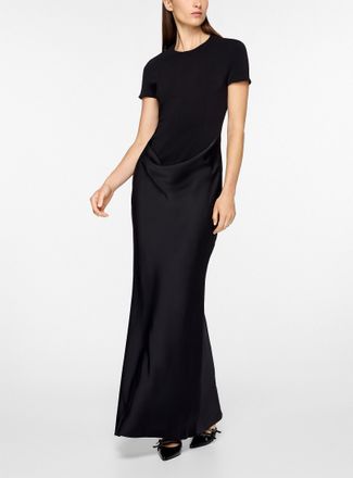 Rotate Womens Cowl draped skirt long dress