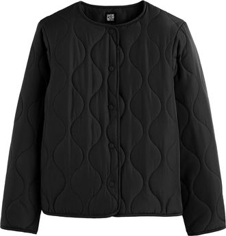 La Redoute Collections Lichte, rechte donsjas met drukknopen