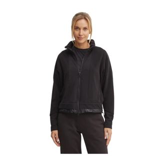 Sportalm Logo-patch Metallic-trim Jacket - Dames - Vesten met rits - Zwart - M - Polyester - Hoodies & sweatvesten