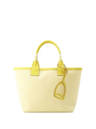 Herm&egrave;s 2023 Toile Sac Steeple 25 handbag - women - Canvas - One Size - Yellow