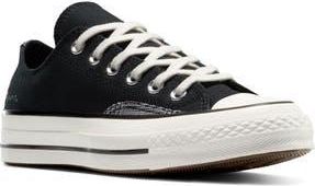 Converse Chuck 70 Floral Canvas Low Top Sneaker in Black/Vintage White at Nordstrom Rack, Size 7.5