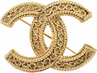 Chanel Cc Brooch Metal _Plated Brooch Jewelry (Pre-Owned)
