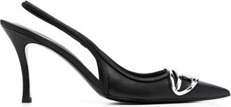 Diesel Hakschoenen - Dames - Pumps - Zwart - 40 EU - Leer - Schoenen