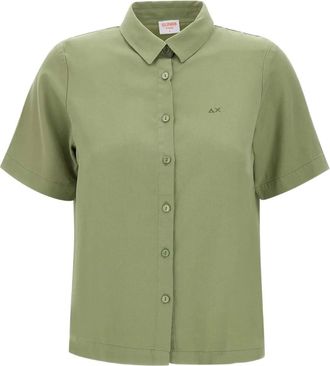Sun 68 Camicia a maniche corte - Verde