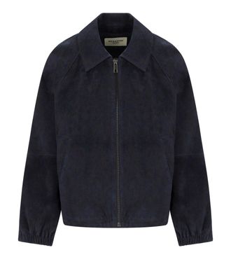 Weekend by Max Mara GIACCA ZUPPA IN SUEDE BLU MAX MARA WEEKEND