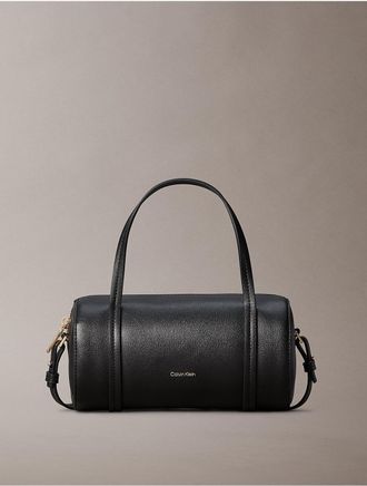 Calvin Klein Womens Foil Logo Small Duffle Bag - Black