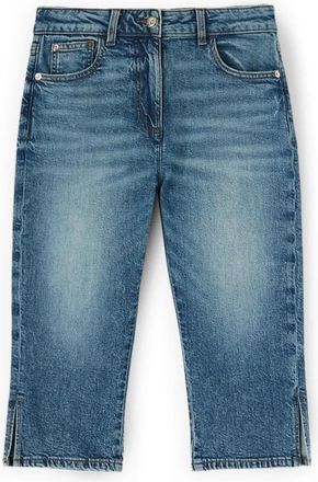 Motivi Capri Jeans met Split - Dames - Cropped Jeans - Blauw - XS - Katoen - Jeans