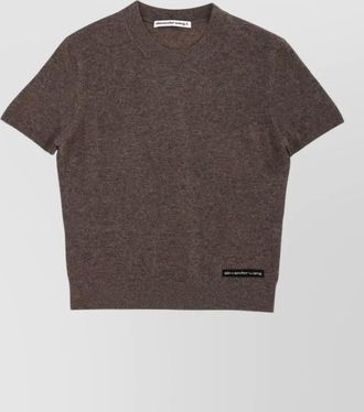 Alexander Wang logo-print knitted t-shirt